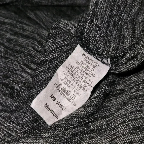 Altar'd State Size Medium Black & Gray Boho Fringe Bell Sleeve Mini Dress - Picture 9 of 12